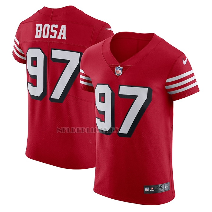 Camiseta NFL Elite San Francisco 49ers Nick Bosa Alterno Vapor Rojo
